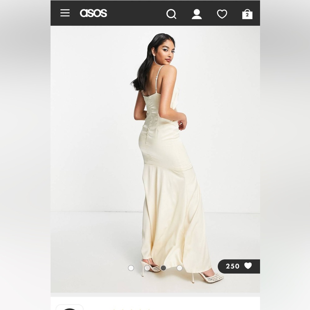 NWT formal dress size 4 champagne color